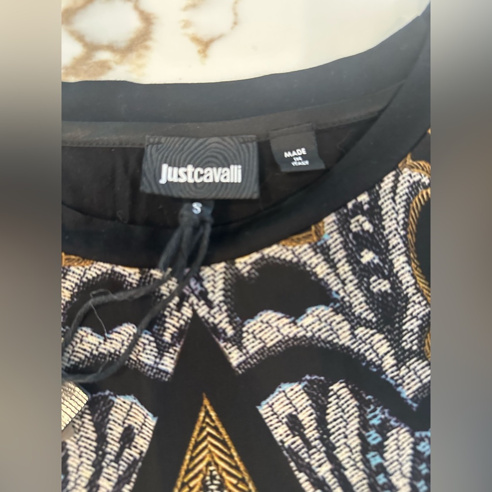 Just Cavalli Top Animal Print Long Sleeve Blouse